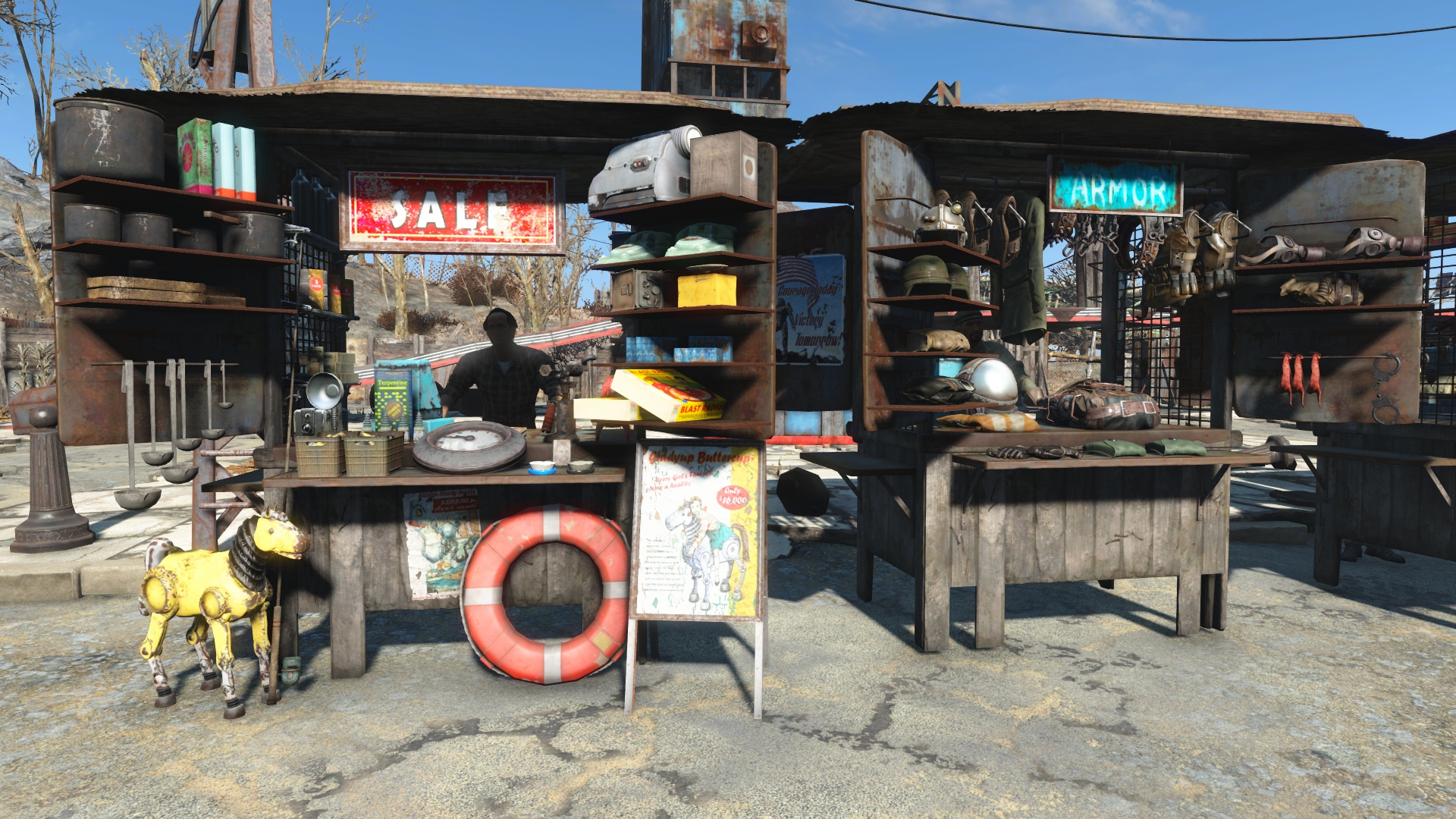 Fallout 4 как сделать торговый фото 6