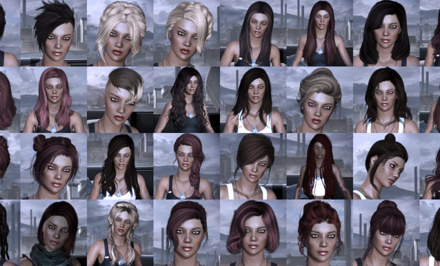 mass effect 3 hairstyles